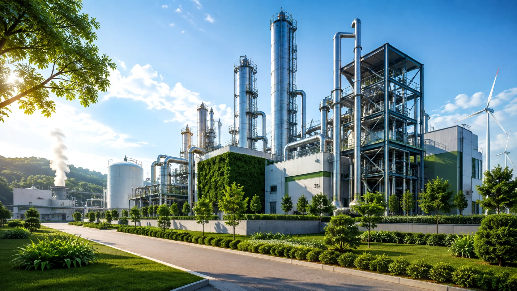 Illustrative CO2 capture plant concept